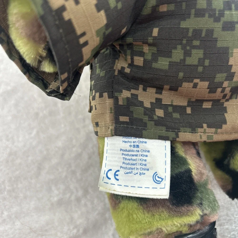 Build A Bear Workshop Camo Camouflage Teddy Bear Plush Stuffed Animal BAB 16