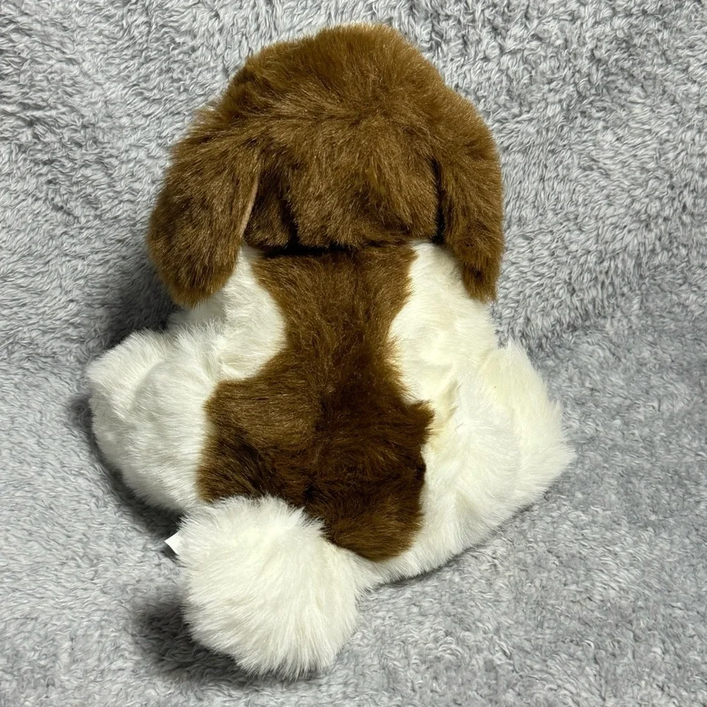 Kids of America St. Bernard Dog Plush Stuffed Animal Brown White Floppy Ears 12”