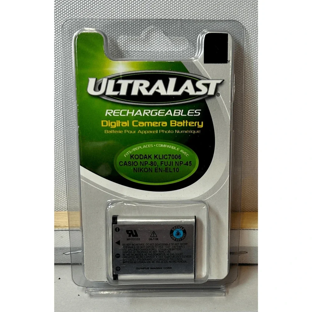 Ultralast Rechargeables Digital Camera Battery NIB- Kodak, Casio, Fuji, Nikon