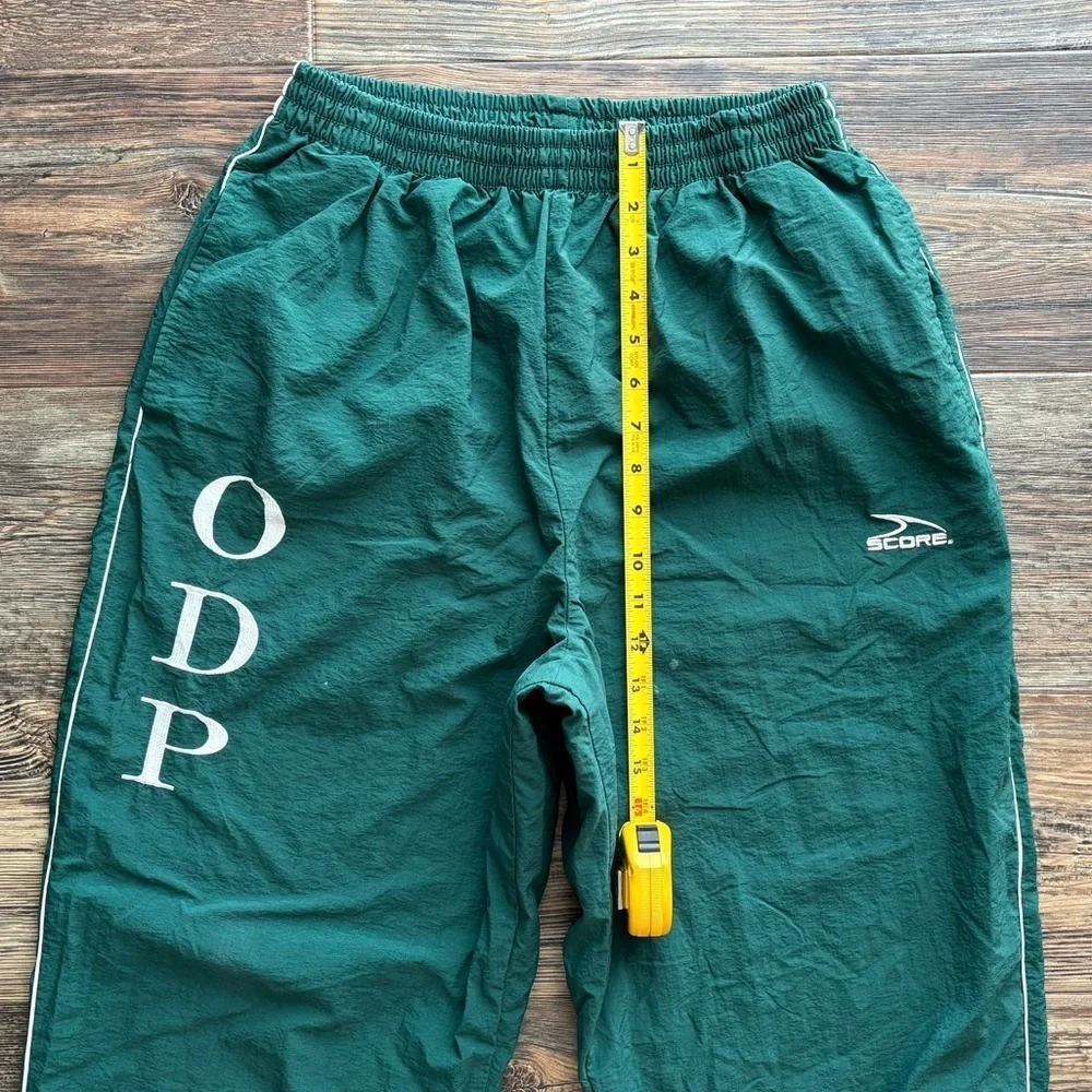 Vtg Score Soccer Windbreaker Nylon L Pants Green ODP Olympic Development Program
