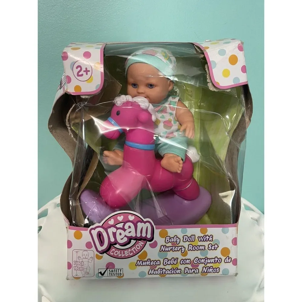 Dream Collection Soft Doll‎ with Pony 10.5 in Bin-M
