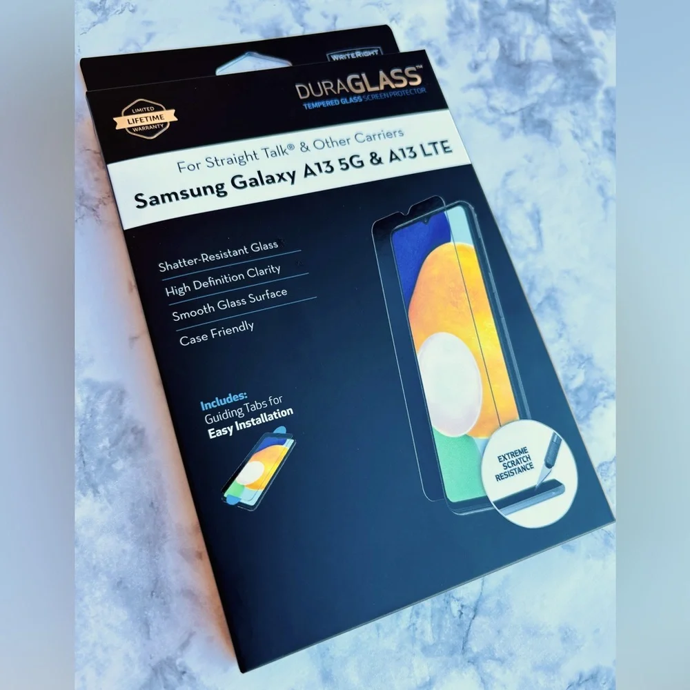 DURAGLASS Tempered Glass Screen Protector, NEW, Samsung Galaxy A13 5G &‎ …
