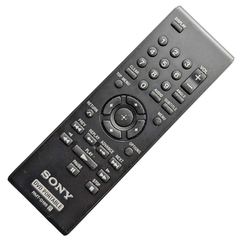 Sony Remote Control RMT-D195 Portable DVD‎ Player Controller Tested Genuine OEM