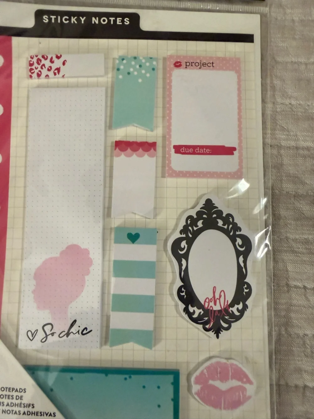 Me & My Big Ideas notes teal designs