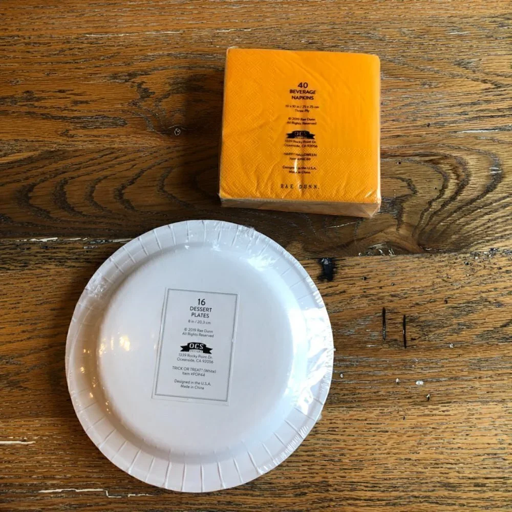 Rae Dunn parties plates 16