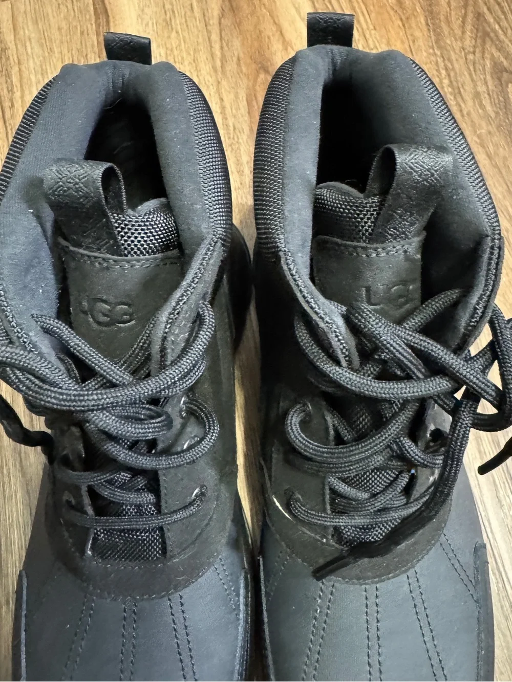 UGG Emmett Men's Black Waterproof Leather Hiking Boot - Cold Rated Sz. 12