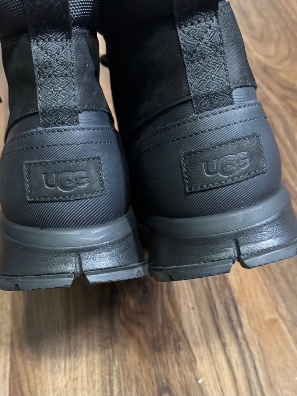 UGG Emmett Men's Black Waterproof Leather Hiking Boot - Cold Rated Sz. 12