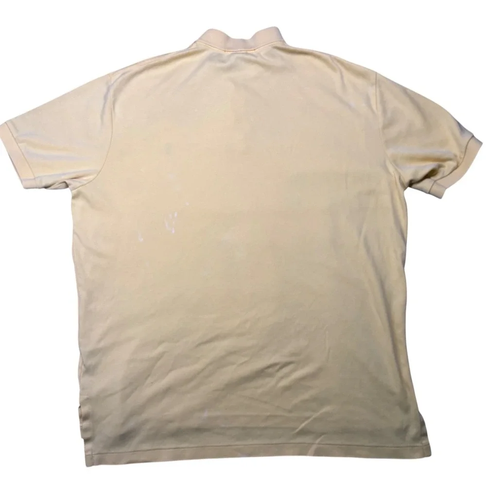 Polo Ralph Lauren Polo Shirt Mens Large Yellow Short Sleeve Embroidered Pony‎