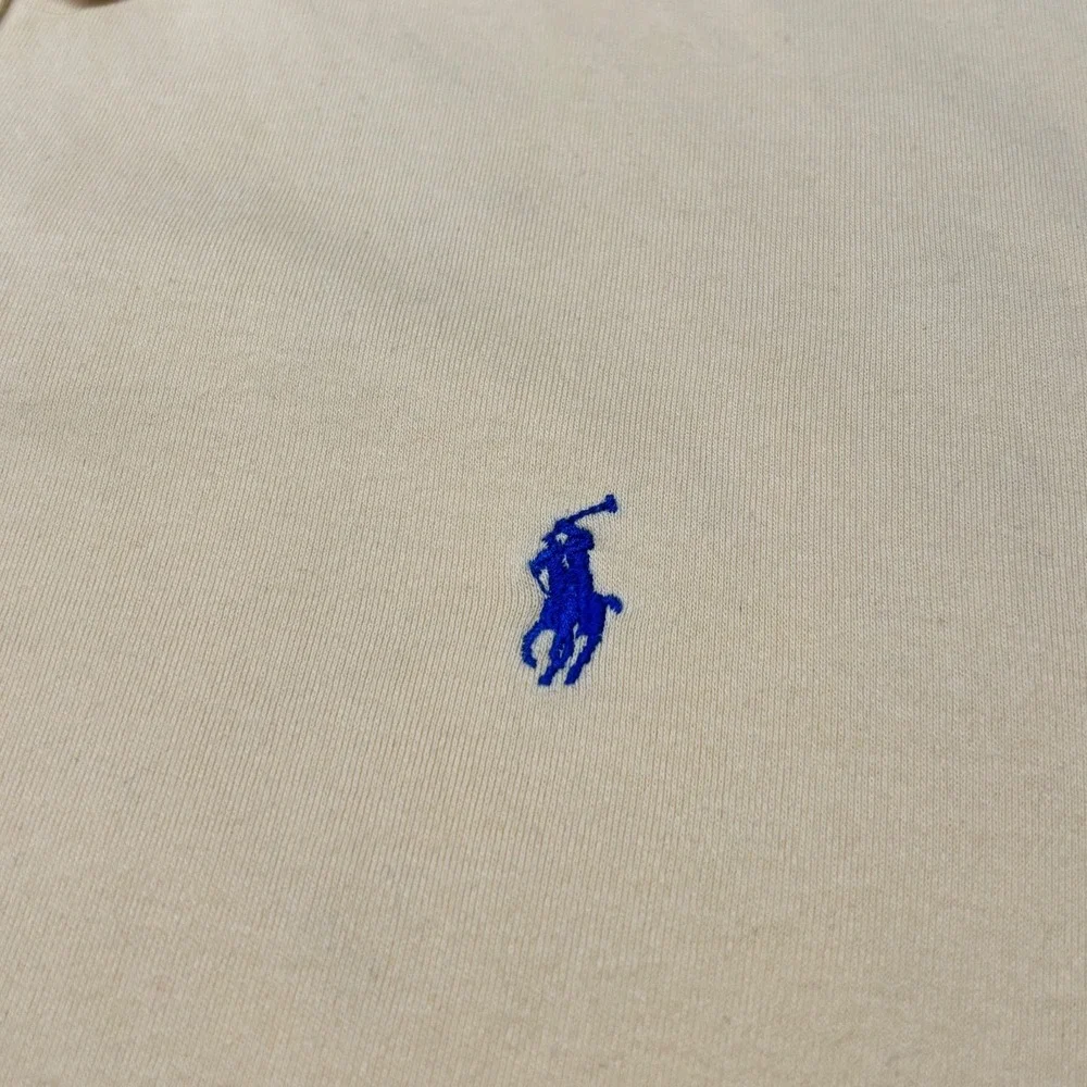 Polo Ralph Lauren Polo Shirt Mens Large Yellow Short Sleeve Embroidered Pony‎