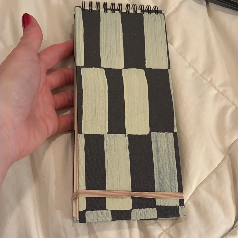 New Slim Notebook BY MOGLEA Row Design‎ Hand painted 4 x 9 inch