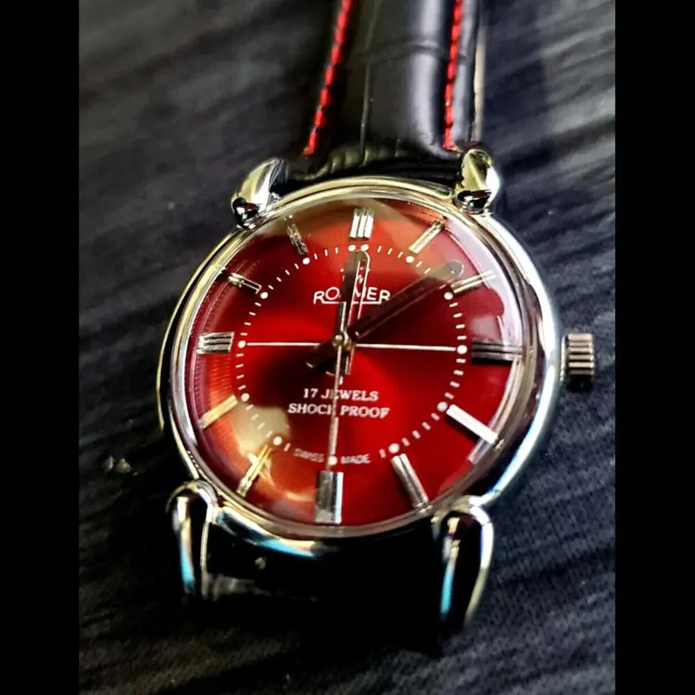 Vintage 60s Roamer Brevete Swiss Mens Manual‎ Wind Watch Serviced
