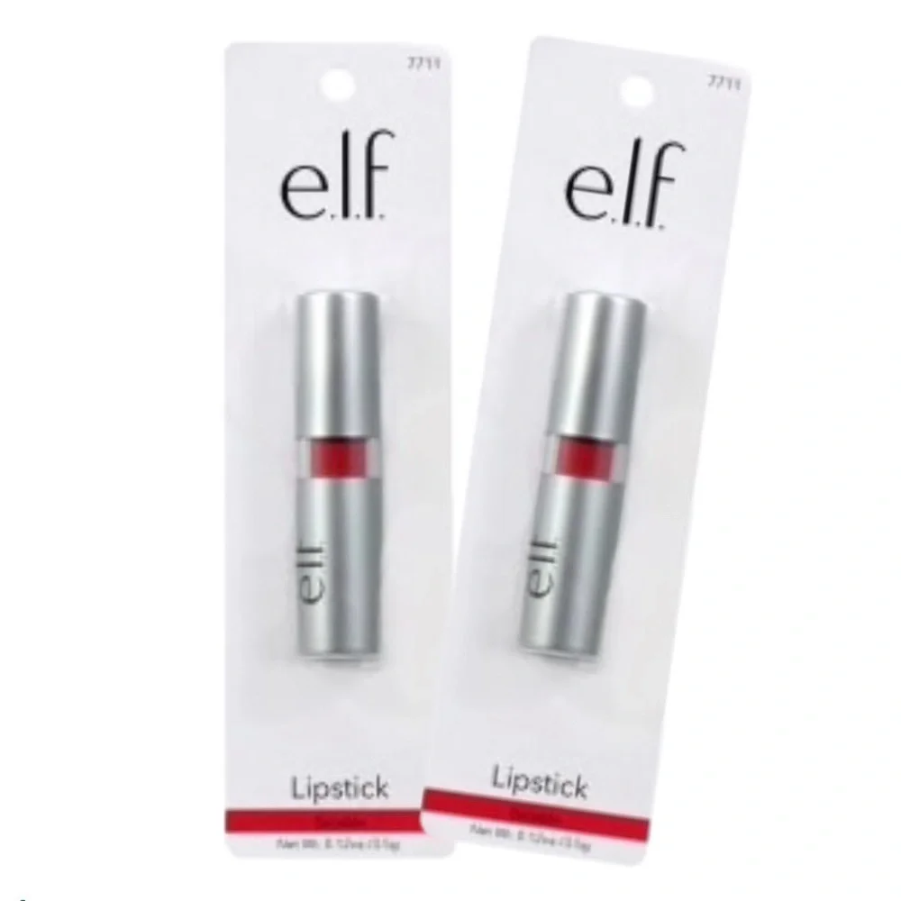 e.l.f.‎ Sociable Red Lipstick 0.12 oz Lot of Two
