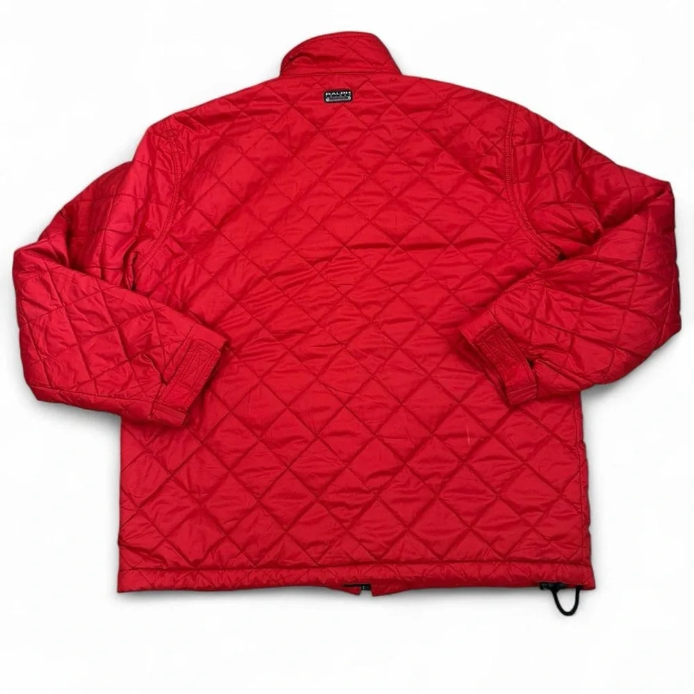Polo Ralph Lauren Polo Sport Red Quilted Zip Up Jacket Size Large