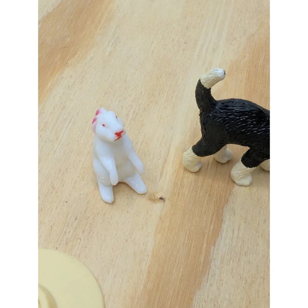 Barbie Size Pet Dog Accessories Lot Puppies Bed Bowl Dollhouse‎ Animals