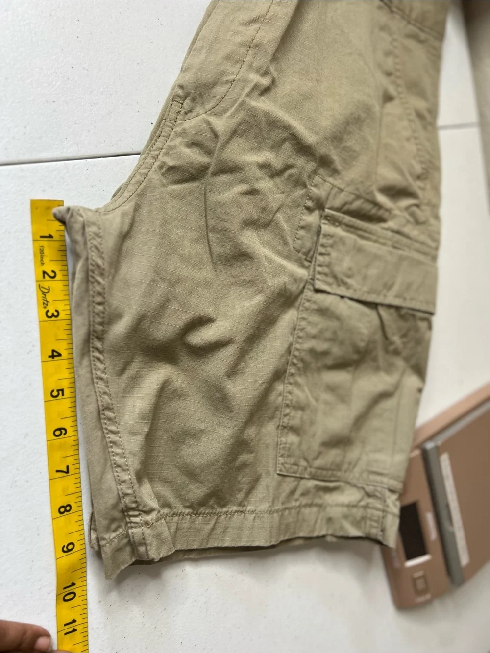 Levi's Cargo Shorts Mens 34 Khaki Cotton Ripstop Utility Chino EUC