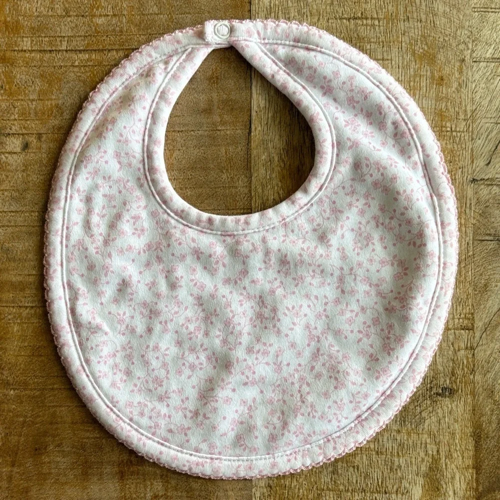 NWOT Kissy Kissy Floral Pink Baby Bib