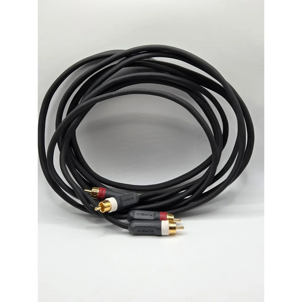 Belkin PureAV RCA Audio Cable OS Black Excellent Stereo Interconnect Gold 12 ft
