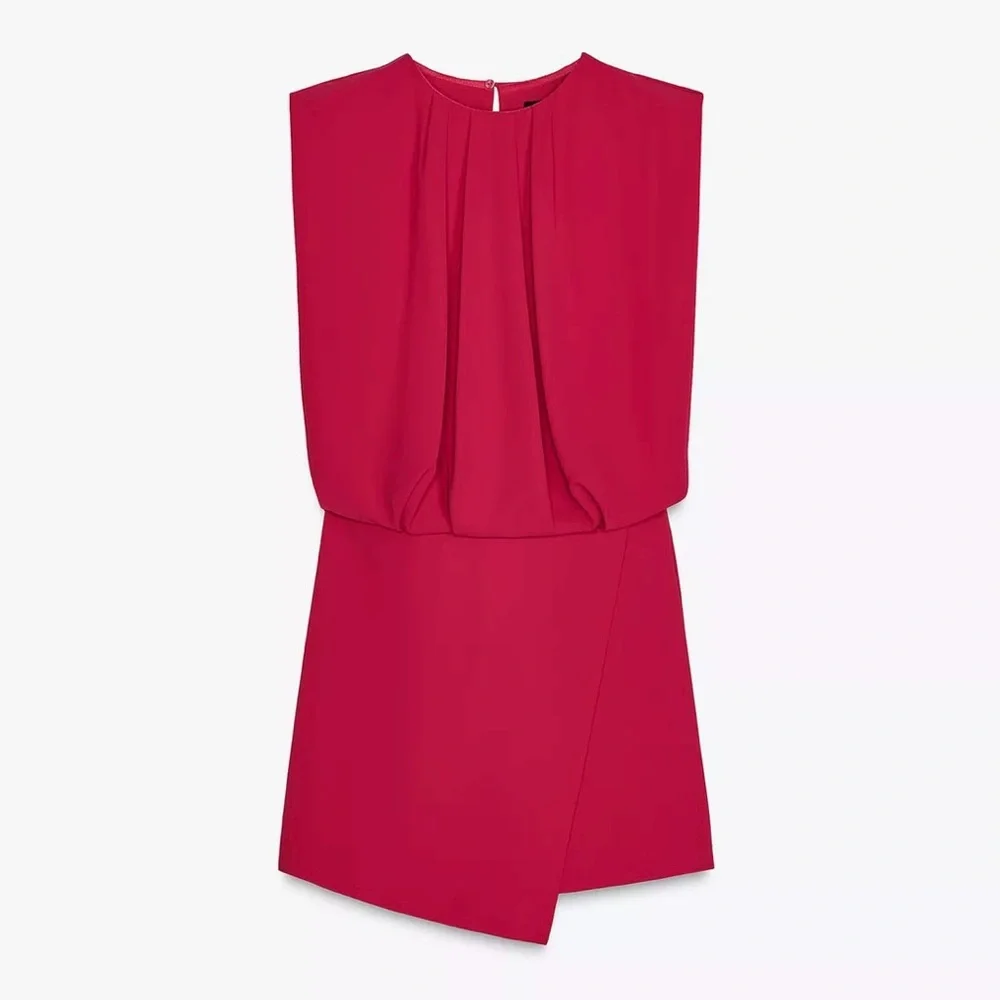 Zara back pleats sleeveless