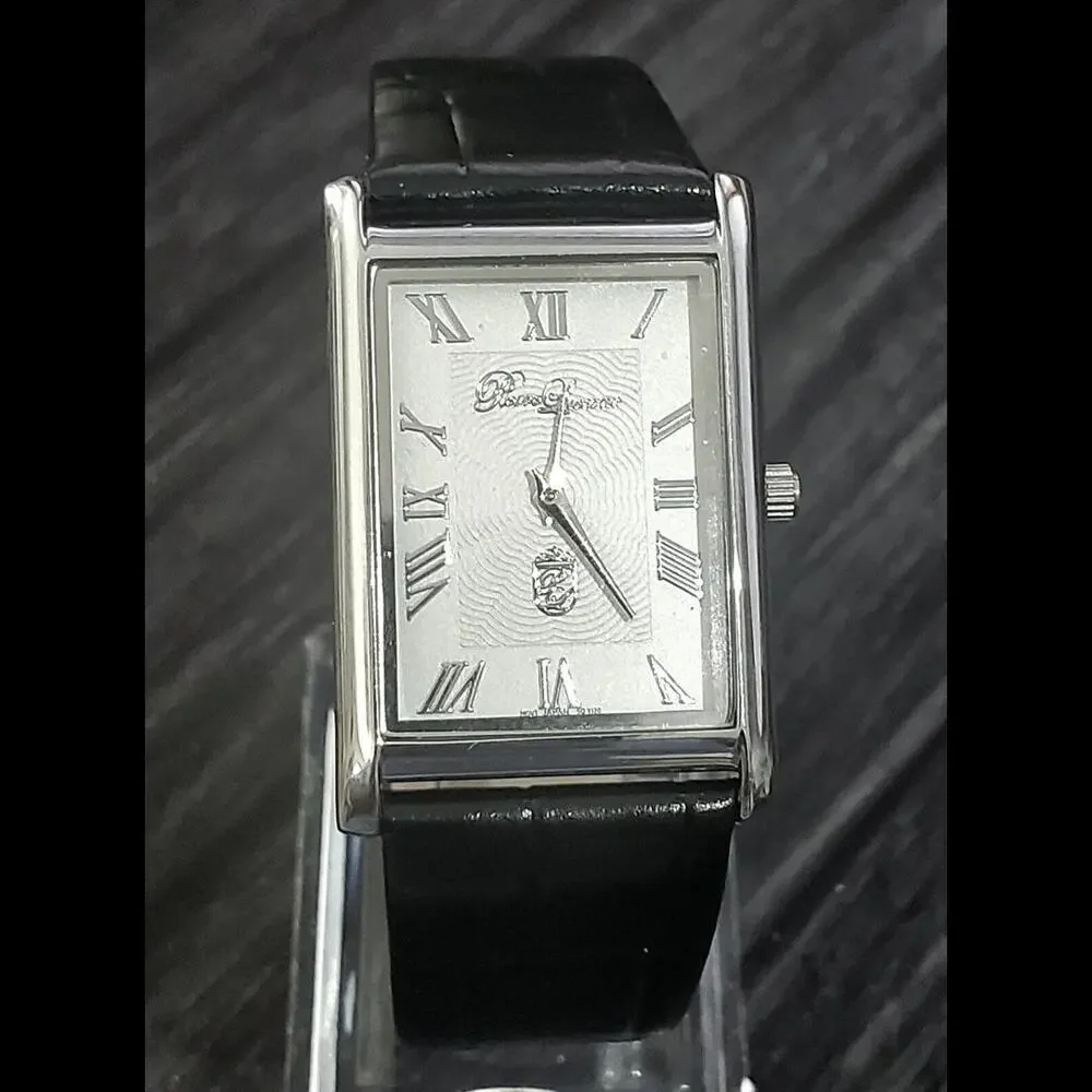 Pierre Lucerne Seiko Y120 Mens SQ Tank Watch Roman‎ Wave Dial