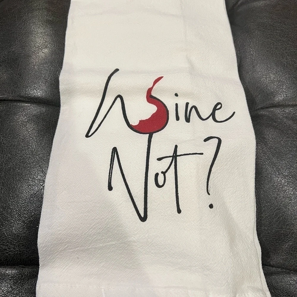 New! Wine Tool Kit With “Wine Not” Decorative Towel
