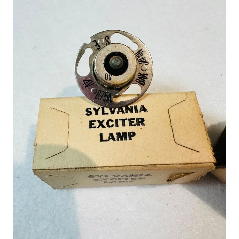Sylvania Exciter Lamp Vintage 4V‎ 0.17A Light Bulb Radio Ham Amplifier Tube 2 pk