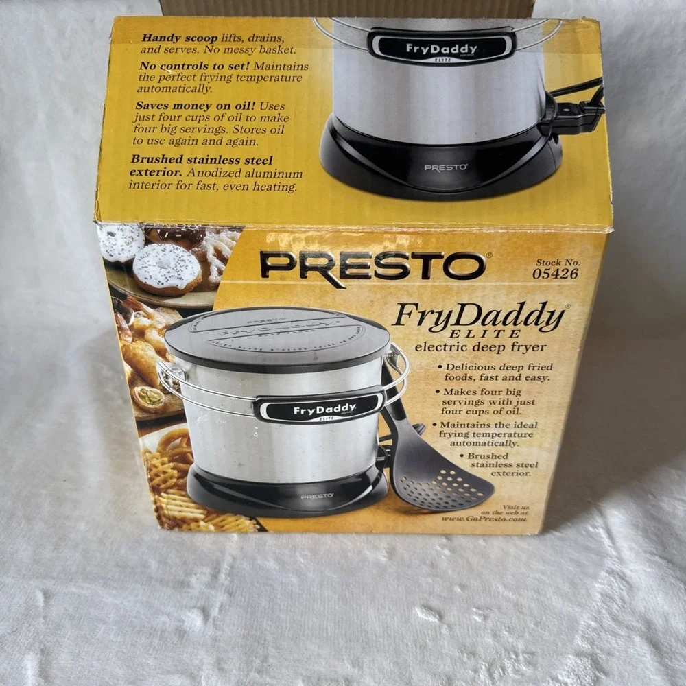 Presto FryDaddy Elite 05426 4 Cup Non Stick Easy Clean Sealed