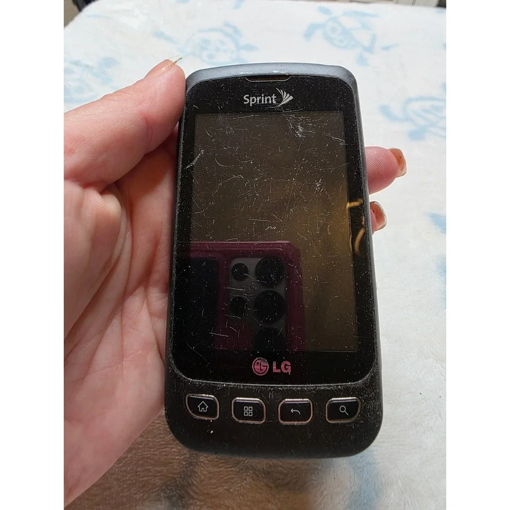LG Optimus S LS670 Sprint Android Smartphone Black 3.2MP Camera Vintage‎