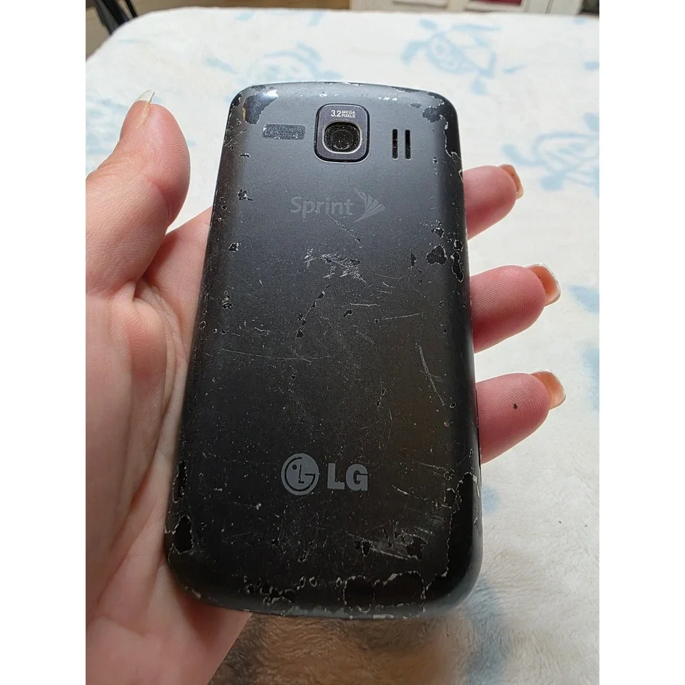 LG Optimus S LS670 Sprint Android Smartphone Black 3.2MP Camera Vintage‎