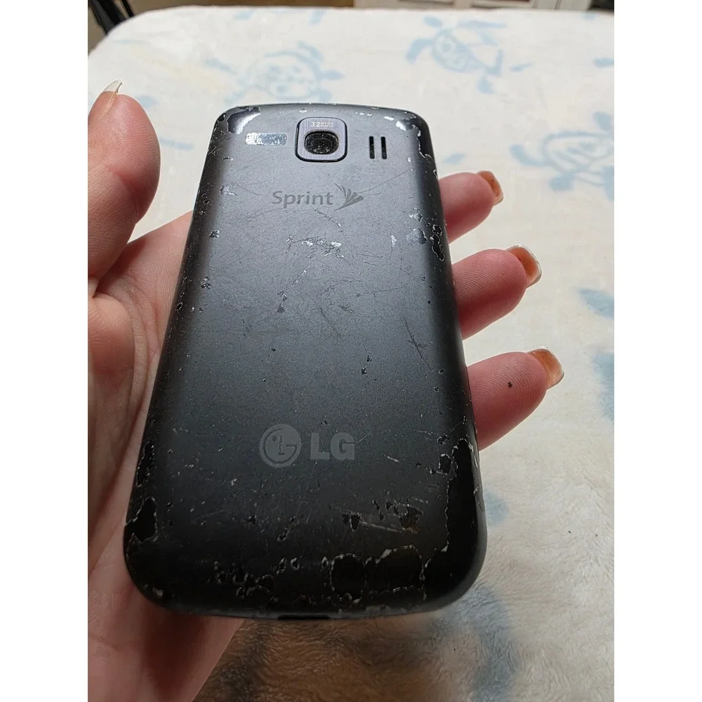 LG Optimus S LS670 Sprint Android Smartphone Black 3.2MP Camera Vintage‎