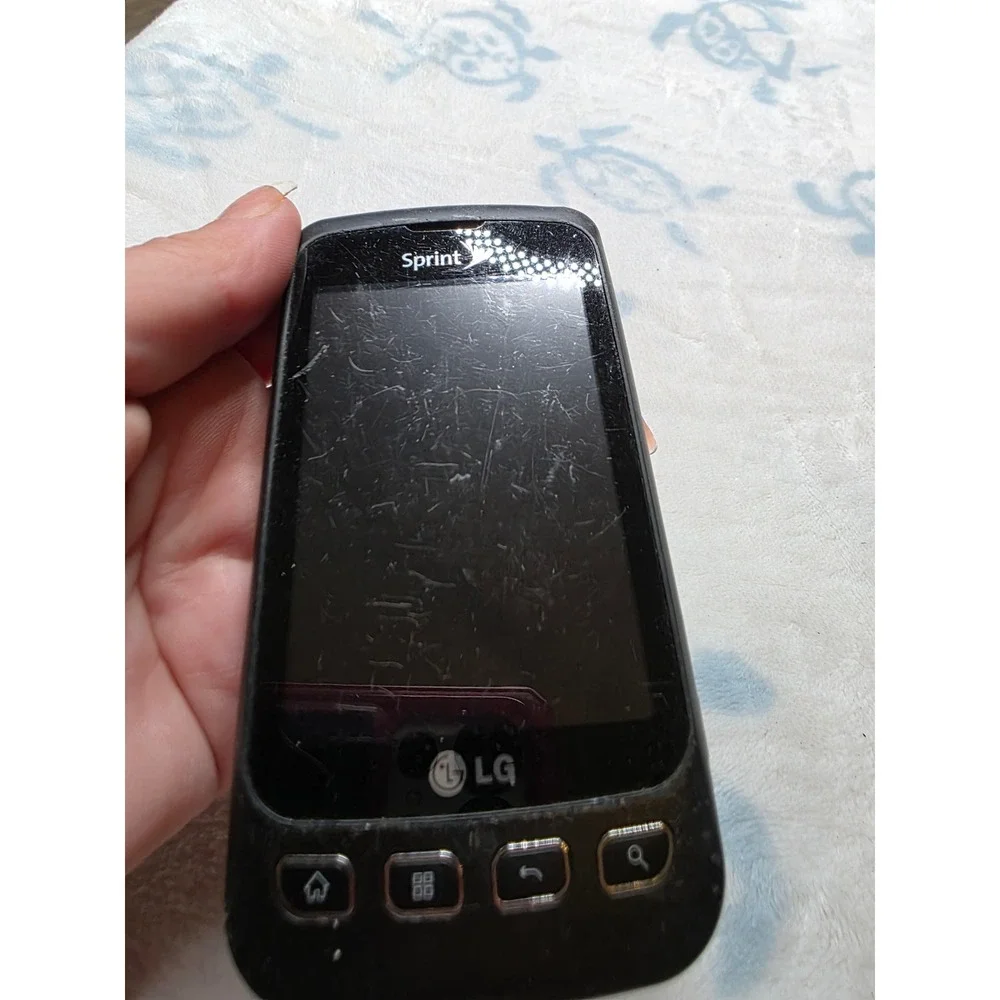 LG Optimus S LS670 Sprint Android Smartphone Black 3.2MP Camera Vintage‎
