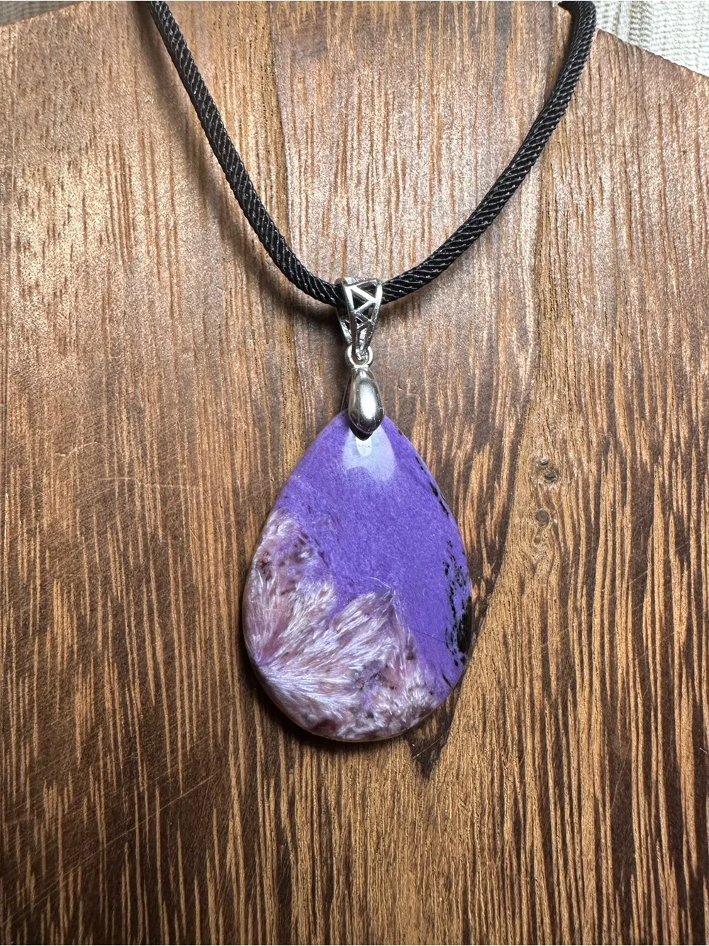 charoite teardrop