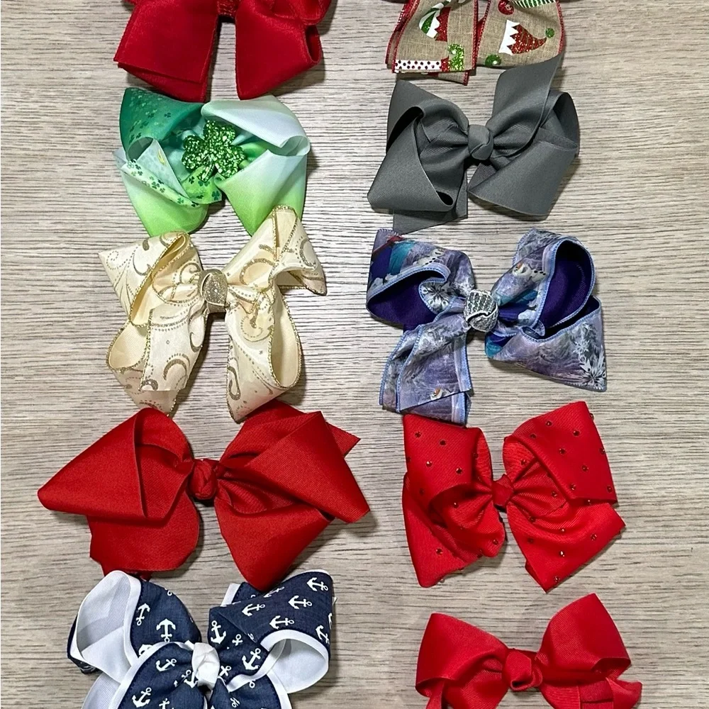 Large Pink Satin Hair Bow- bundle 2+ and save on Shipping