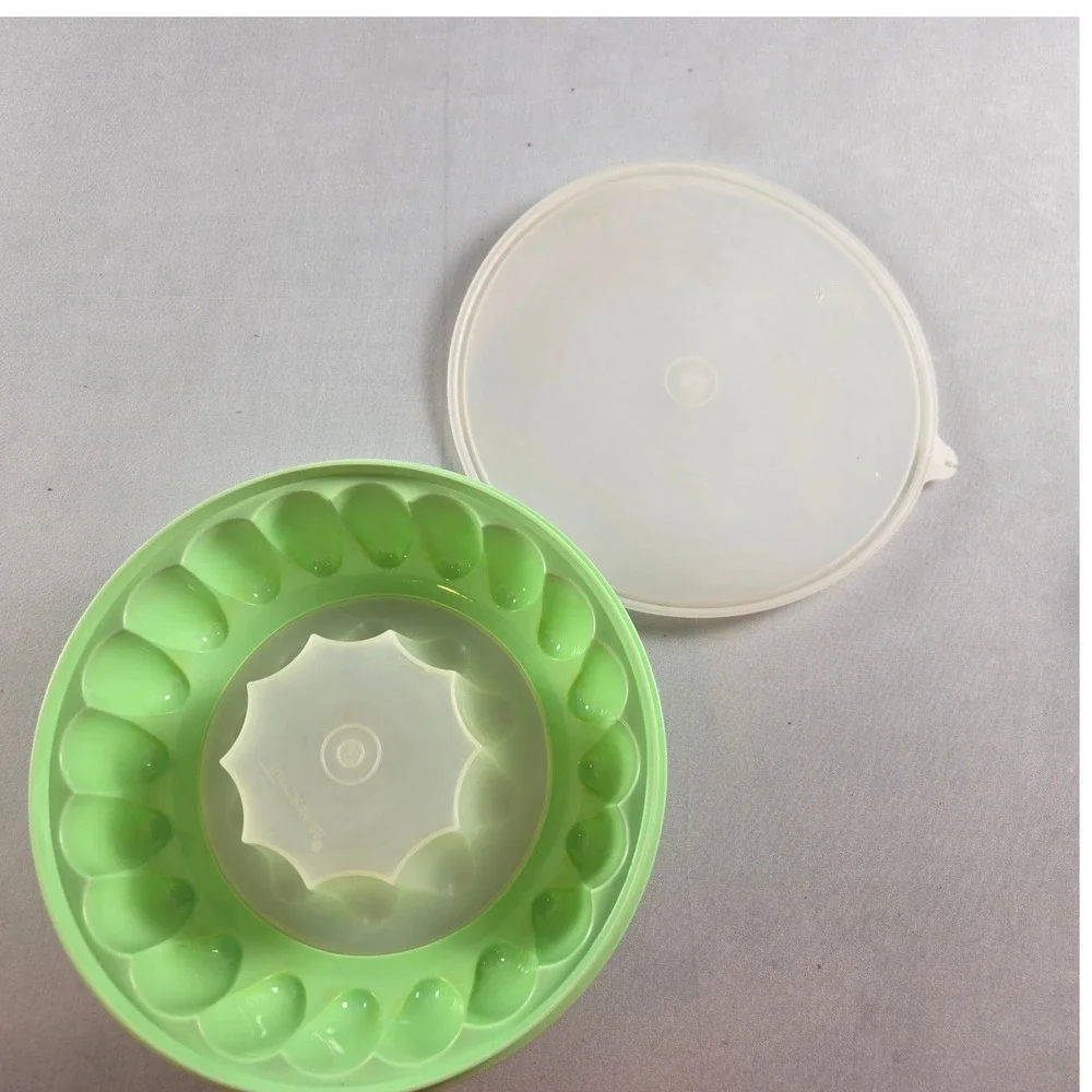 Vintage Tupperware Jello Mold Mint Green 3 Piece Set Retro Vintage Kitchen