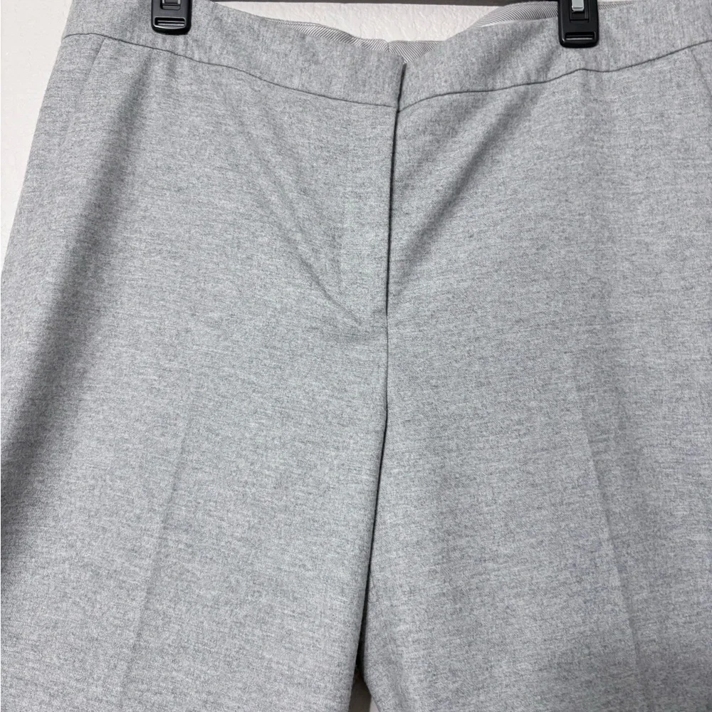 Beautiful Wool Flowy Light Gray Flat Front Trousers by Caroline Issa & Nordstrom