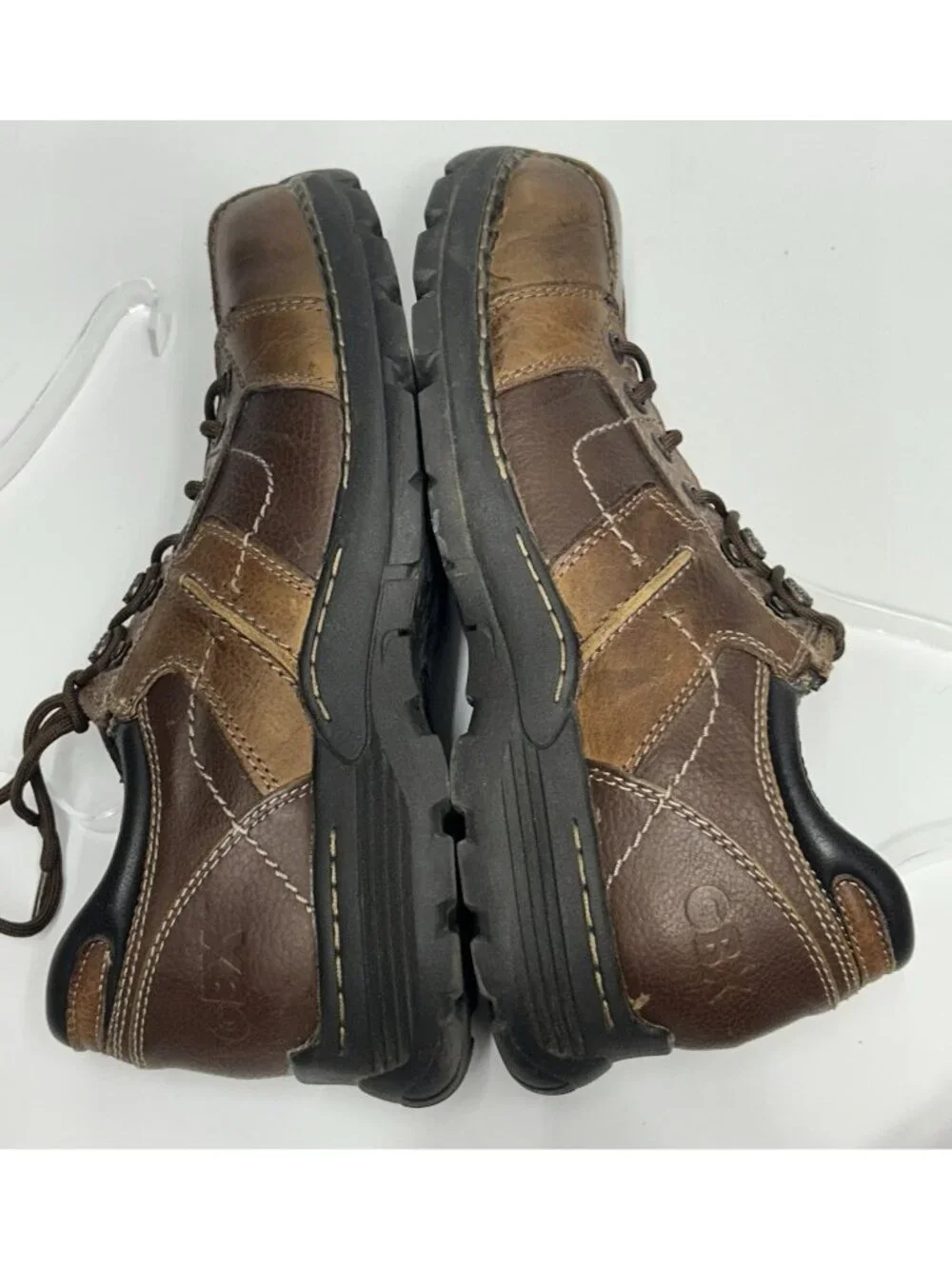 GBX Billiard Mens Shoes 12 Brown Leather Chunky Oxford Casual Shoes Lug Sole Y2K