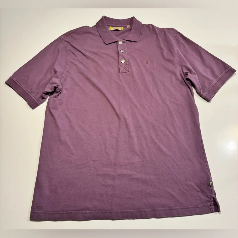 True Grit Men’s Polo Shirt Size Medium Burgundy Texas Logo