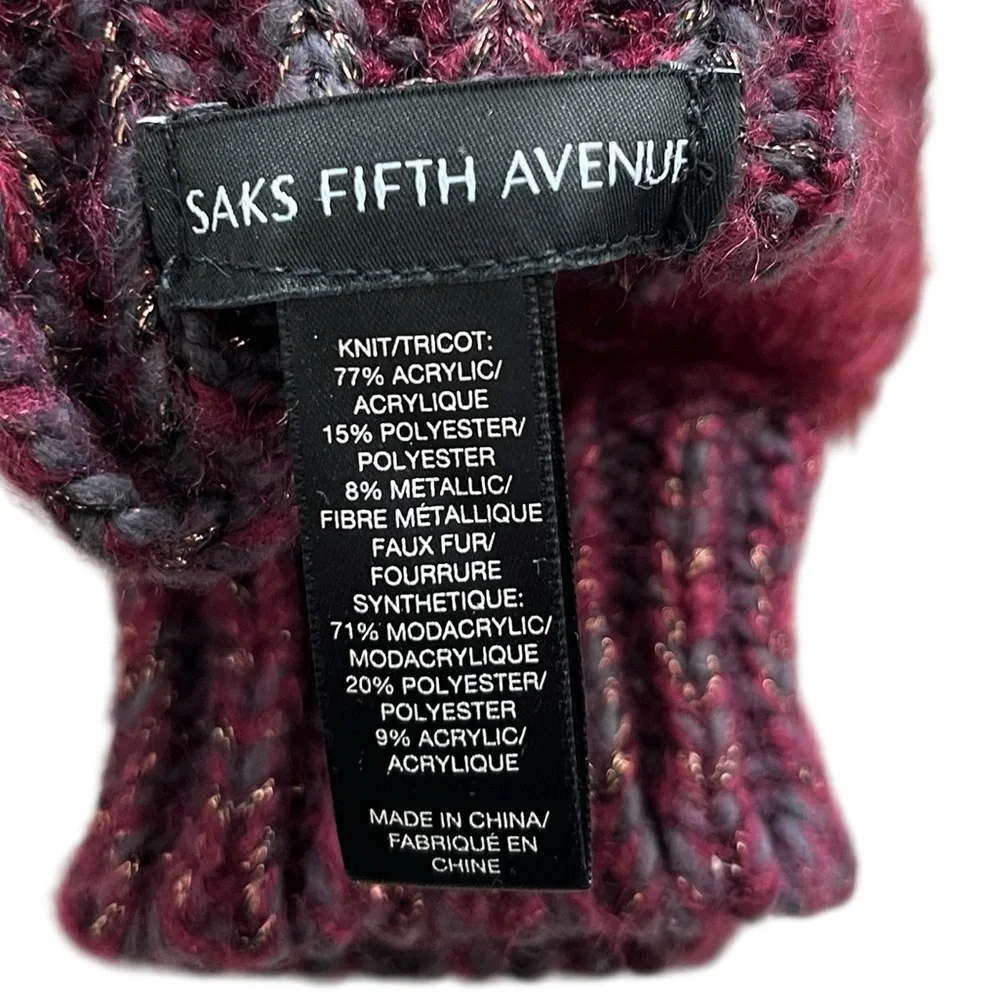Saks Fifth Avenue cozy statement
