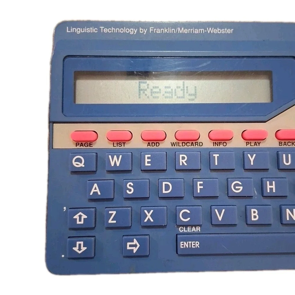 Spelling Tutor Model SA-50 Franklin/Merriam-Webster Tested Works Req. 3AAA Batt.