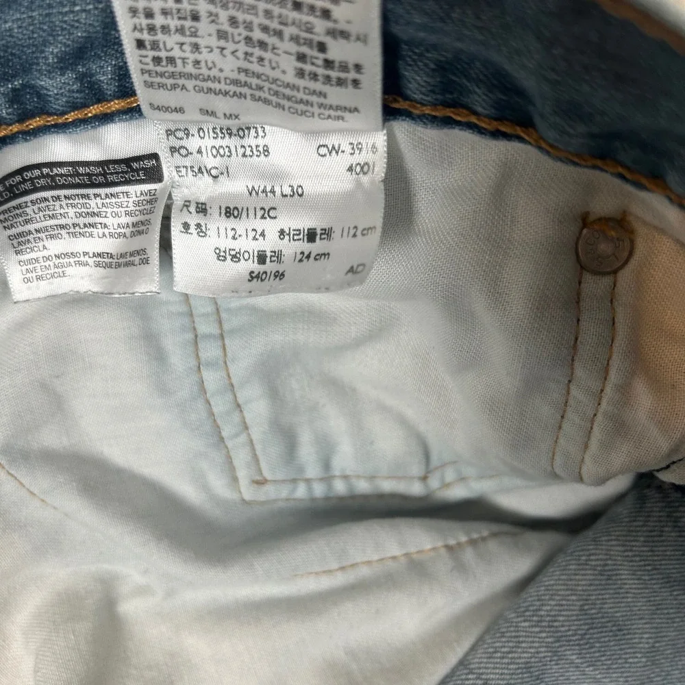 Levis 559 Relaxed Straight Jeans Mens 44x30 Blue Denim 01559-0733