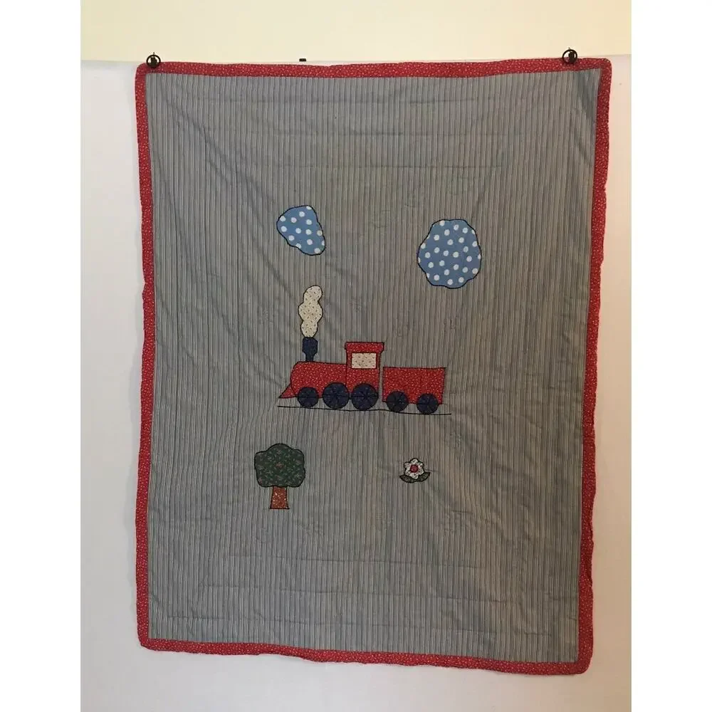 Train‎ blanket 41 1/2 x54 1/2