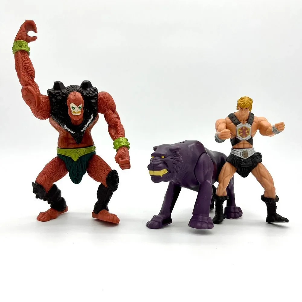 Masters of the Universe Vintage Action Figures Beast Man He-Man Panthor MOTU Toy