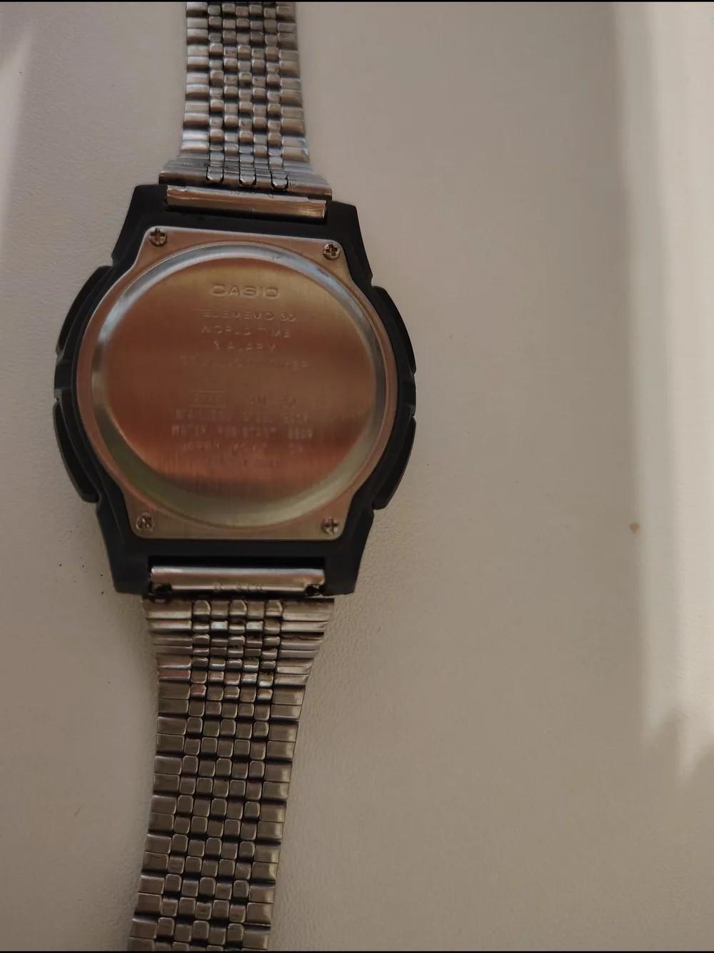Casio Black Digital Sport Watch with Leather Strap