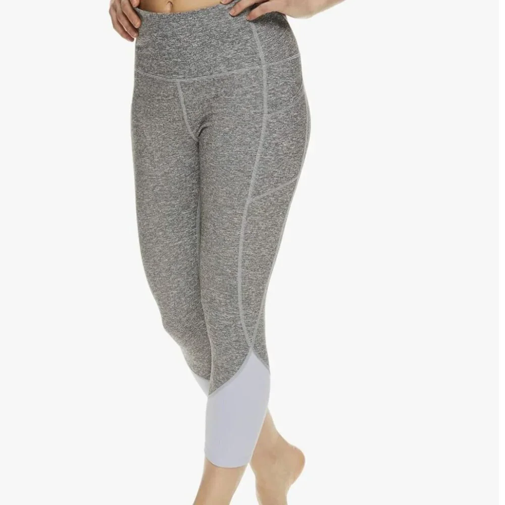 NWT Gaiam Women's High Waisted Yoga Pants Compression Workout Leggings, XS