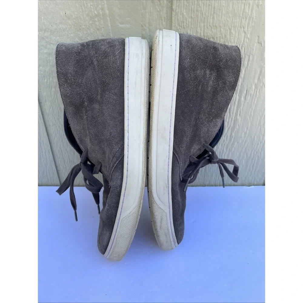 Vince. Abe‎ chukka suede Leather sneaker Mens 10.5M Platform Gray Lining Casual