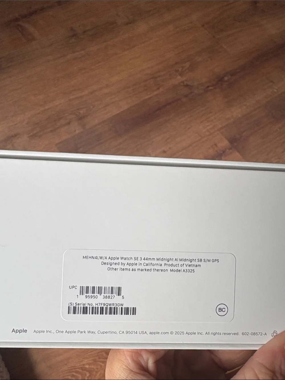 BRAND NEW Never Opened, Never Used Apple Watch with Black Sport Band - Black