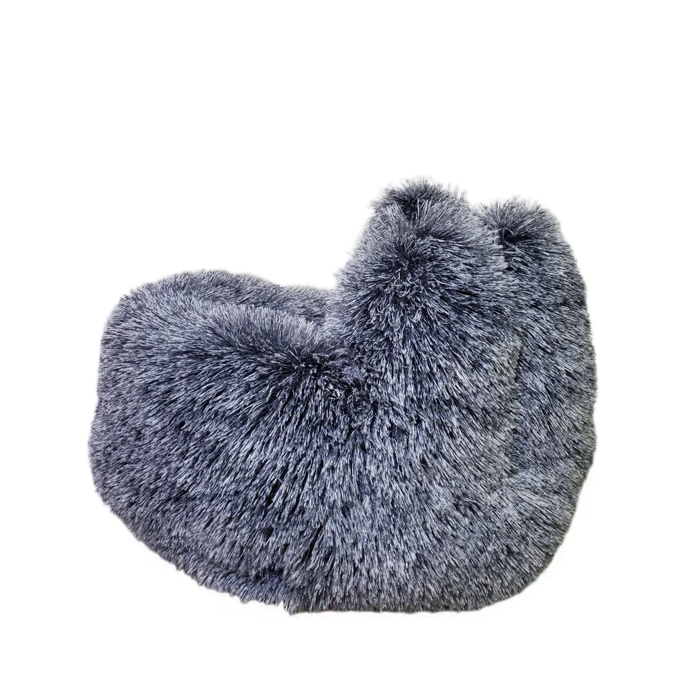 Pets Dog Bedding Comfy Fuzzy Small Round Bear Paw Shaped Plush Dog Cat Pet Bed