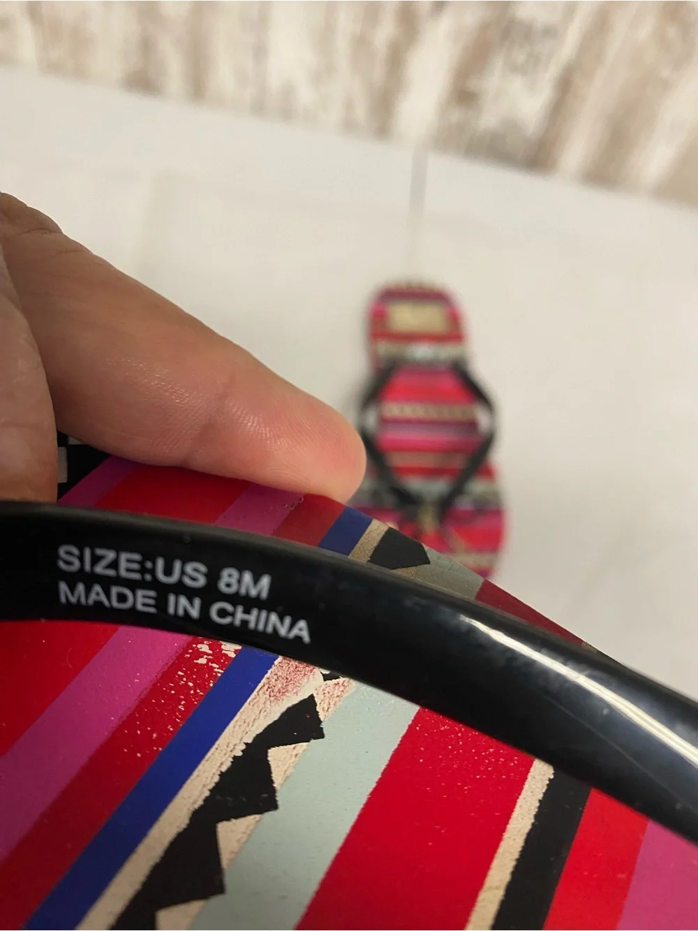 kate spade Striped Pink & Black Bow Flip Flop Sandals