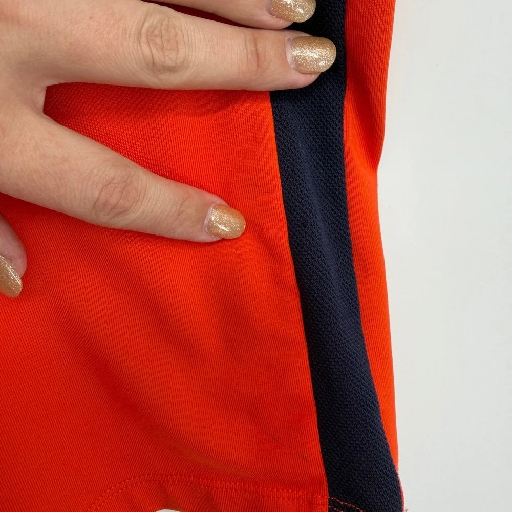 RLX Ralph Lauren Mens Polo Orange‎ Navy Performance Golf Shirt Size M