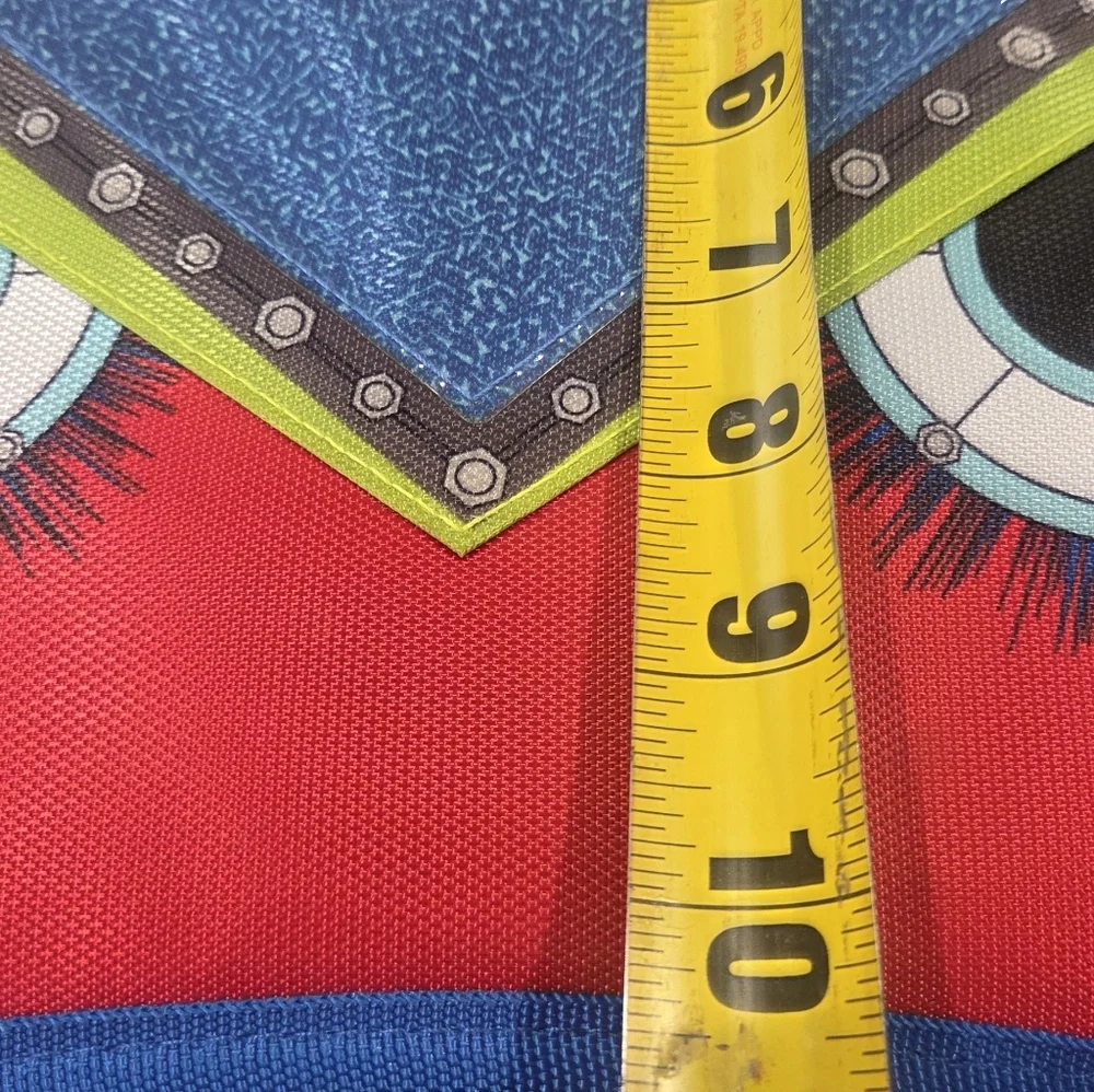 Case-it Monster Flip Top Kids Bag - Red and Blue