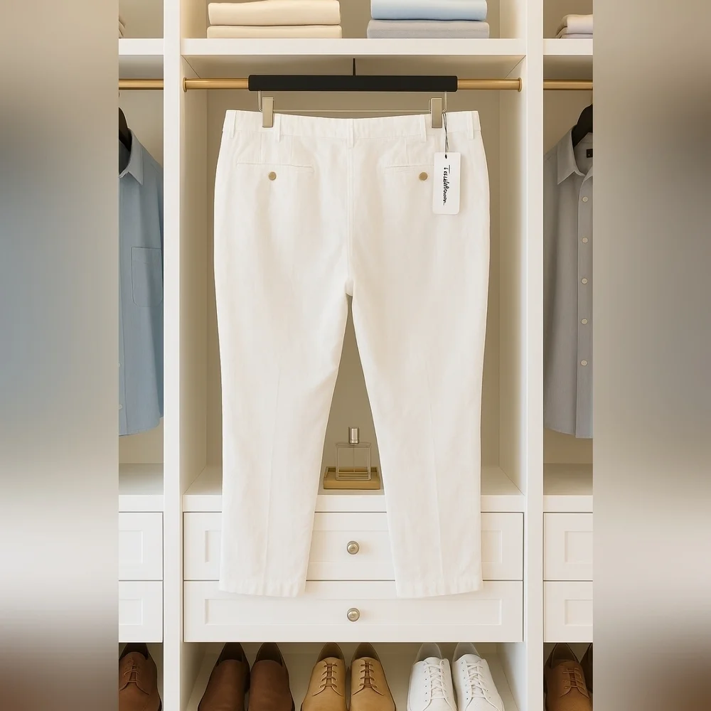 Caribbean white linen